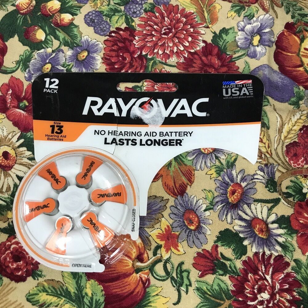 RAYOVAC Hearing Aid Batteries‎ Size 13 - 6 pack - EX 12/24